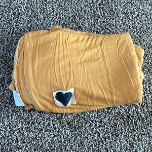 SpearmintLove Mustard Swaddle Blanket